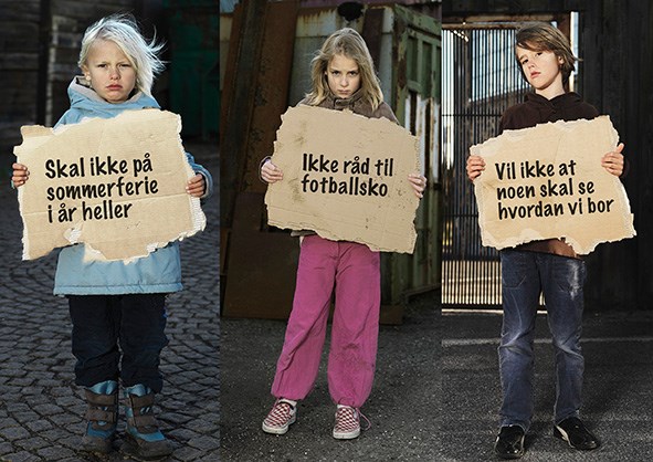 Barn som vokser opp i fattige familier, blir ofte ekskludert sosialt.